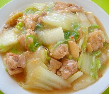 トロトロ白菜と鶏もも肉の中華煮